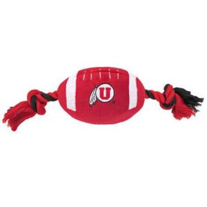 First University of Utah Utes Plush Rope Football Toy Health Products