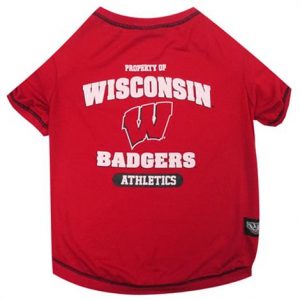 First Wisconsin Badgers Dog Tee Shirt Health Products