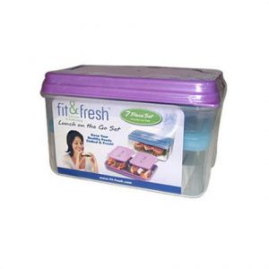 Fit and Fresh Lunch Set with Removable Ice Pack Health Products