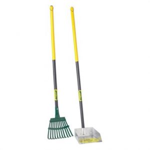 Flexrake The Scoop - Poop Scoop & Steel Rake with Wood Handle Health Products