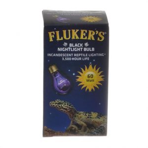 Flukers Black Nightlight Incandescent Bulb Health Products