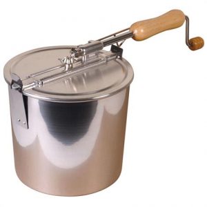 Frontier 4 Quart Hand Crank Popcorn Popper Pan Health Products