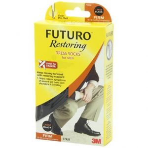 Futuro 20-30mmHg Firm Compression Restoring Dress Socks for Men Health Products