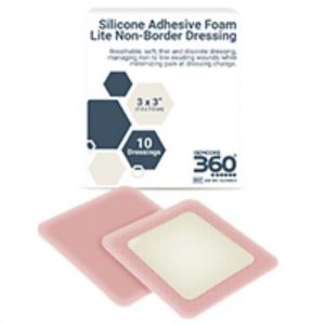 GemCore360� Silicone Lite Non Border Foam Dressing Health Products