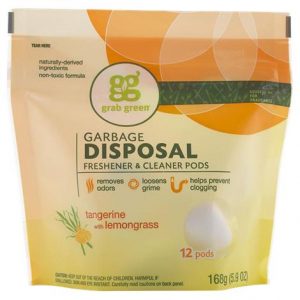 Grab Green Tangerine With Lemongrass Garbage Disposal Cleaner Pods Health Products