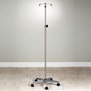 Graham-Field Five-Leg Deluxe Chrome Plated Steel I.V. Stand Health Products