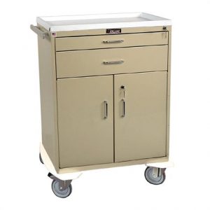 Harloff Classic Line Two Drawer Treatment Cart with Lower Storage Compartment Health Products