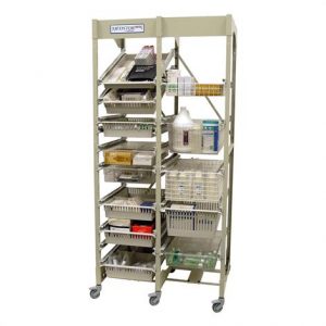 Harloff Double Column Open Frame Wire Storage Rack Health Products