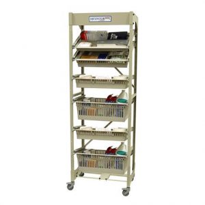 Harloff Single Column Open Frame Wire Storage Rack Health Products