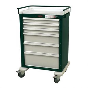 Harloff Universal Line Super Six Drawer Cart with Eletronic Lock Health Products