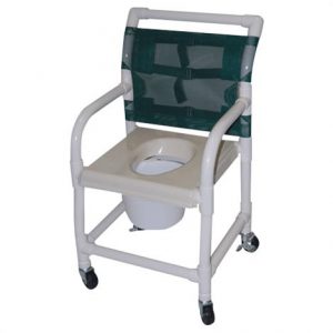 Healthline Shower And Commode Chair With Deluxe 18-Inch Vaccum Seat Health Products