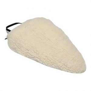 Hermell Sciatica Saddle Cushion With Imitation Sheepskin Top Panel Health Products