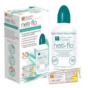 Himalayan Chandra Nasal Care Neti Flo With Salt Sachets Health Products