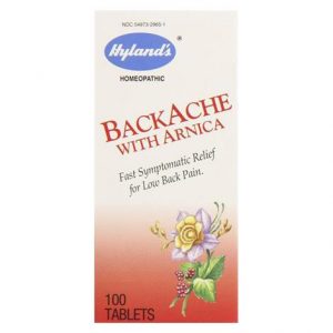 Hylands Backache With Arnica Tablets Health Products