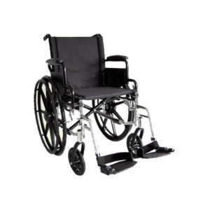 ITA-MED 16 Inch Lightweight Wheelchair with Height Adjustable Back WR16-300 Health Products