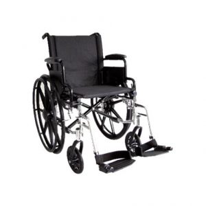 ITA-MED 20 Inch Lightweight Wheelchair with Height Adjustable Back WR20-300 Health Products