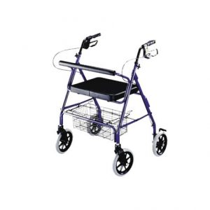 ITA-MED Four Wheel Heavy Duty Aluminum Rollator with Loop Brakes Health Products