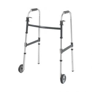 Invacare I-Class Dual Release Adult Paddle Walker With Wheels Health Products