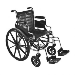 Invacare Tracer EX2 20" x 16" Frame with Permanent Arm Silver Vein Wheelchair Health Products