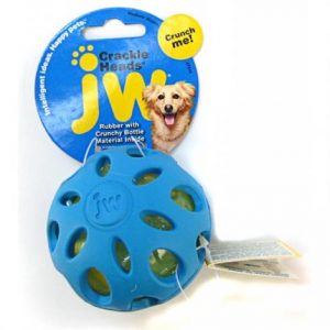 JW Crackle Heads Ball Dog Chew Toy Health Products