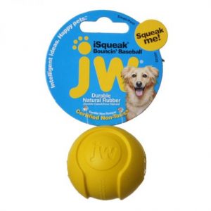 JW iSqueak Bouncing Baseball Rubber Dog Toy Health Products