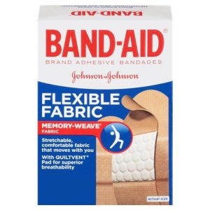 Johnson & Johnson Band-Aid Flexible Fabric Adhesive Bandage Health Products