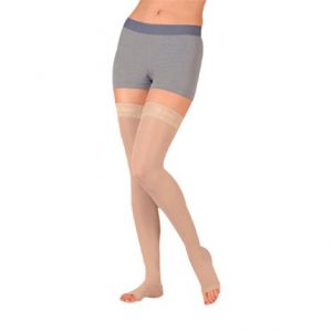 Juzo Basic Thigh High Compression Stockings With Silicone Border Health Products