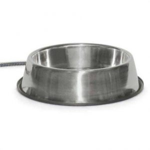 K&H Products Stainless Steel Heated Water Bowl Health Products