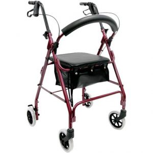 Karman Healthcare Standard Height Four-Wheel Foldable Rollator Health Products