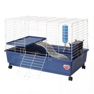 Kaytee My First Home Deluxe Guinea Pig 2-Level Cage with Wheels Health Products