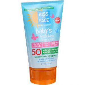 Kiss My Face Babys First Kiss Mineral SPF 50 Sunscreen Lotion Health Products