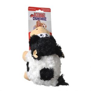 Kong Barnyard Cruncheez Plush Cow Dog Toy Health Products