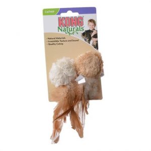 Kong Crinkle Ball with Feathers Cat Toy Health Products