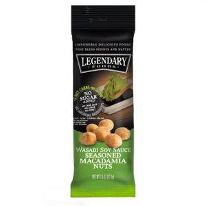 Legendary Foods Wasabi Soy Sauce Seasoned Macadamia Nuts Health Products