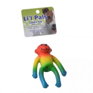 Lil Pals Latex Monkey Dog Toy - Assorted Colors Health Products