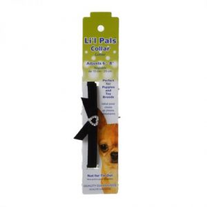 Lil Pals Suede Jewel Collar - Black Health Products