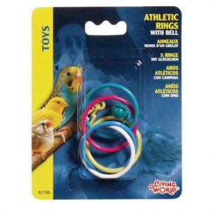 Living World Athletic Rings with Bell Bird Toy Health Products