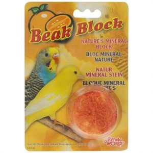 Living World Beak Block - Natures Minerals - Orange Health Products