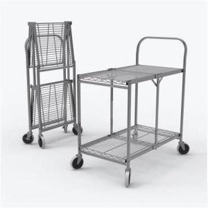 Luxor Collapsible Wire Utility Cart Health Products