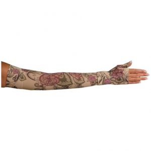 LympheDivas Begonia Compression Arm Sleeve And Gauntlet Health Products