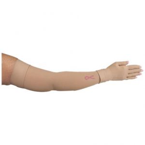 LympheDivas Bei Chic With Crystal Ribbon Compression Arm Sleeve And Glove Health Products