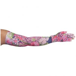 LympheDivas Bloomin Betty Dark Compression Arm Sleeve And Glove Health Products