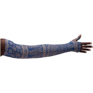 LympheDivas Blue Bandit Compression Arm Sleeve And Gauntlet Health Products