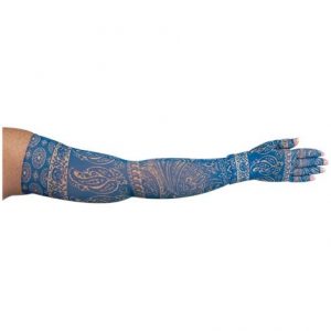 LympheDivas Blue Bandit Compression Arm Sleeve And Glove Health Products