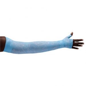 LympheDivas Firefly Blue Compression Arm Sleeve And Gauntlet Health Products