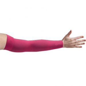 LympheDivas Fuchsia With Crystal Ribbon Compression Arm Sleeve Health Products