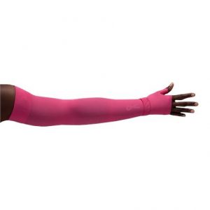 LympheDivas Fuchsia With Crystal Ribbon Compression Arm Sleeve And Gauntlet Health Products