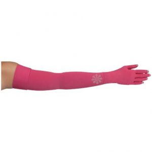 LympheDivas Fuchsia With Crystal Snowflake Compression Arm Sleeve And Glove Health Products