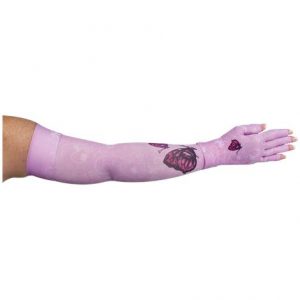 LympheDivas Mariposa Pink Compression Arm Sleeve And Glove Health Products