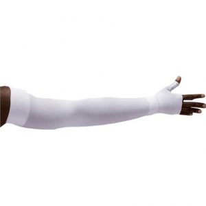 LympheDivas White Compression Arm Sleeve And Gauntlet Health Products